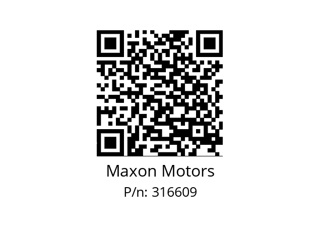   Maxon Motors 316609