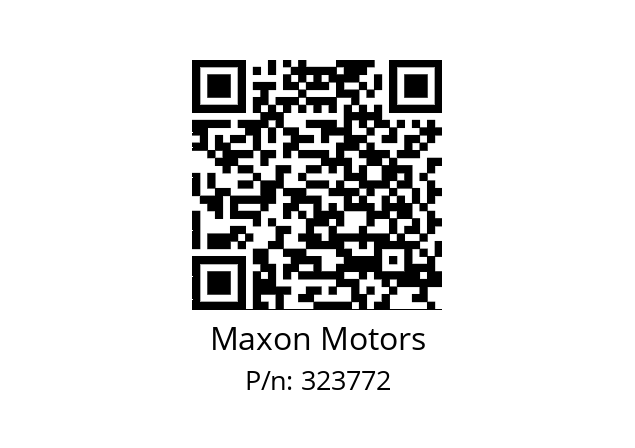   Maxon Motors 323772