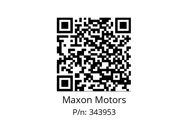   Maxon Motors 343953