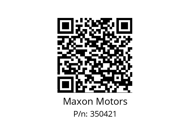   Maxon Motors 350421