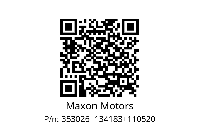   Maxon Motors 353026+134183+110520