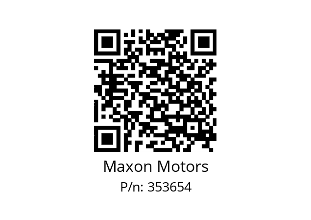   Maxon Motors 353654