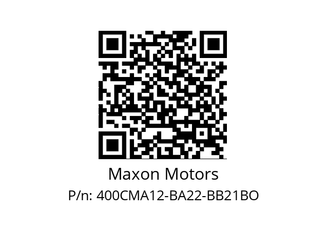   Maxon Motors 400CMA12-BA22-BB21BO