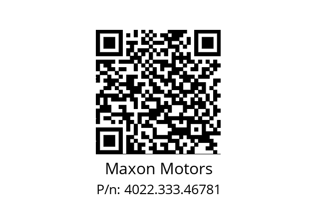   Maxon Motors 4022.333.46781