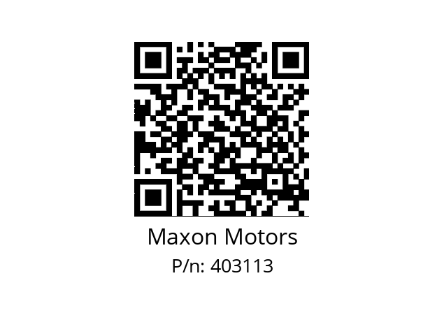   Maxon Motors 403113