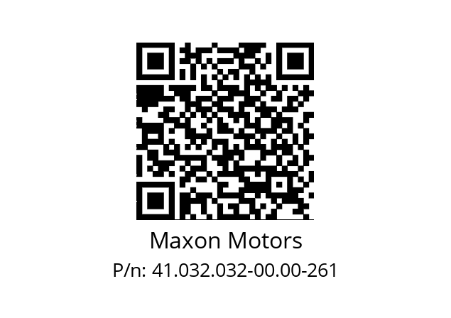   Maxon Motors 41.032.032-00.00-261