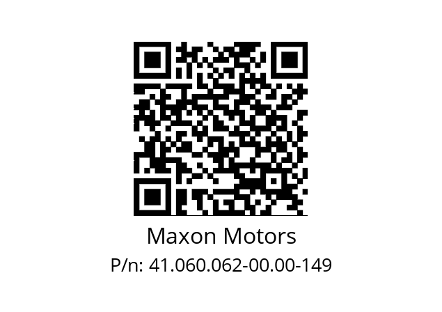   Maxon Motors 41.060.062-00.00-149