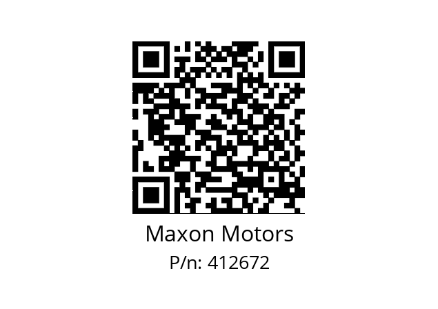   Maxon Motors 412672