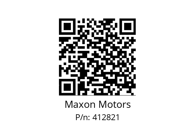   Maxon Motors 412821