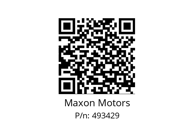   Maxon Motors 493429