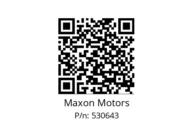   Maxon Motors 530643