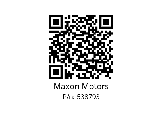   Maxon Motors 538793