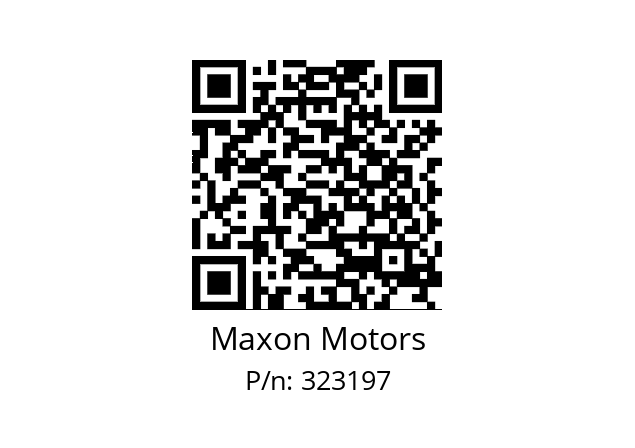   Maxon Motors 323197