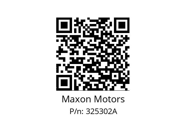   Maxon Motors 325302A