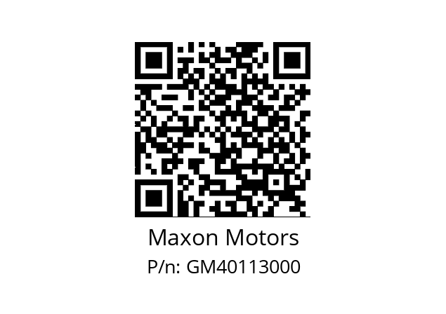   Maxon Motors GM40113000