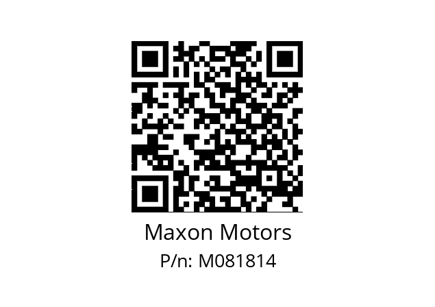   Maxon Motors M081814