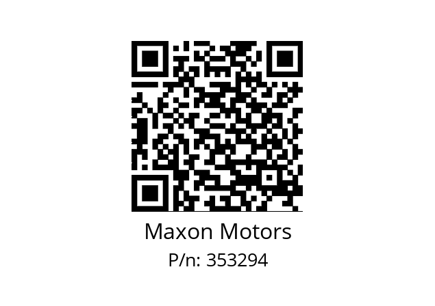   Maxon Motors 353294