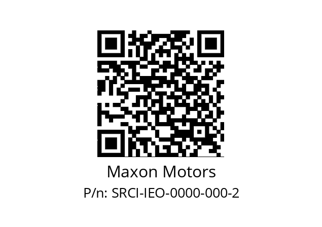   Maxon Motors SRCI-IEO-0000-000-2