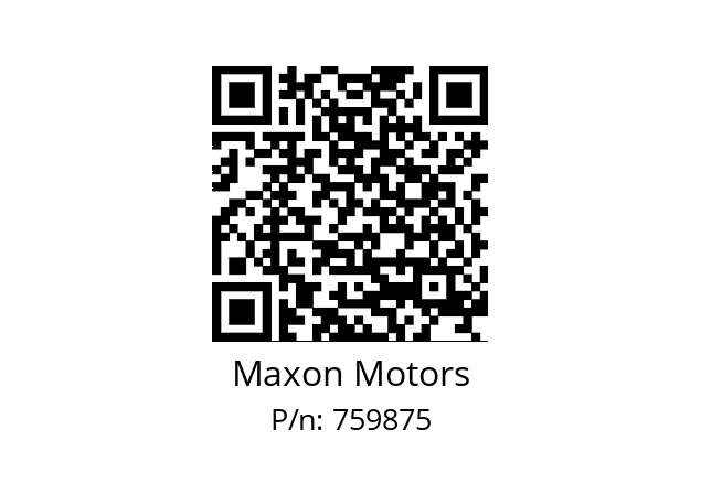   Maxon Motors 759875