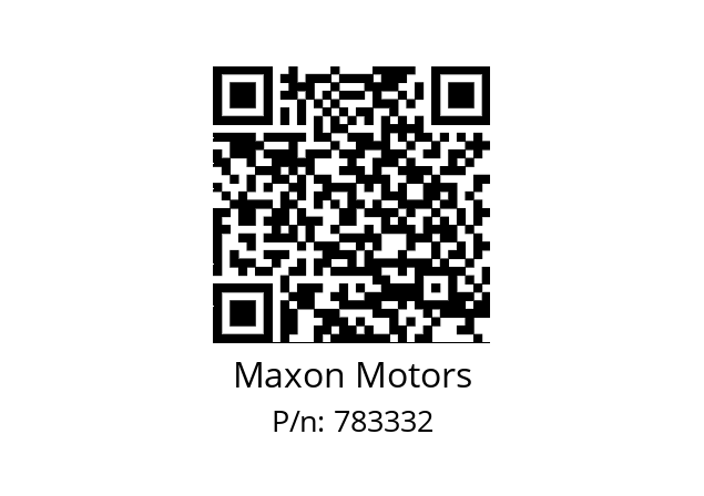   Maxon Motors 783332