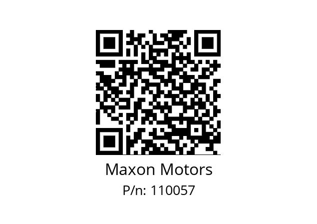   Maxon Motors 110057