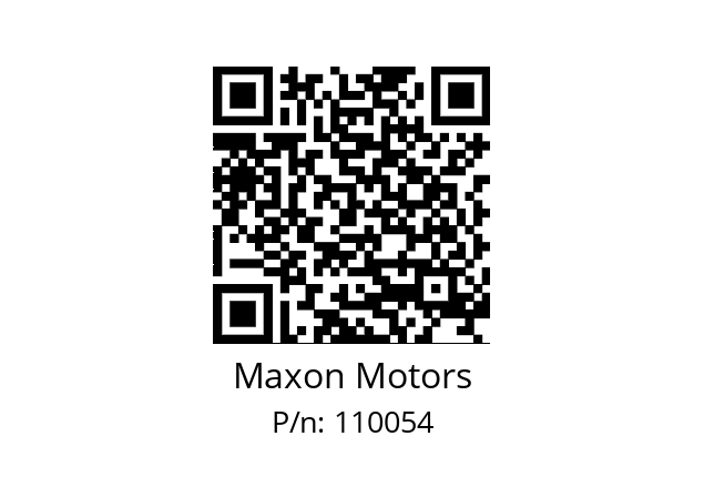   Maxon Motors 110054