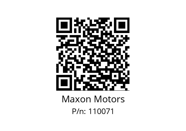   Maxon Motors 110071