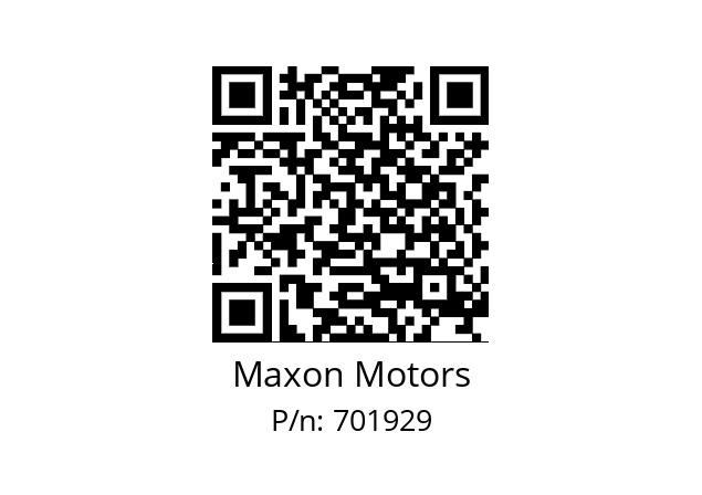   Maxon Motors 701929