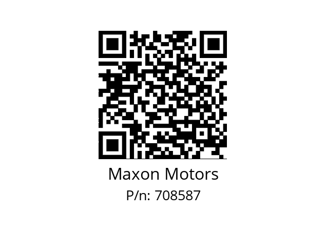   Maxon Motors 708587