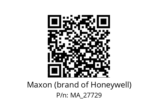   Maxon (brand of Honeywell) MA_27729