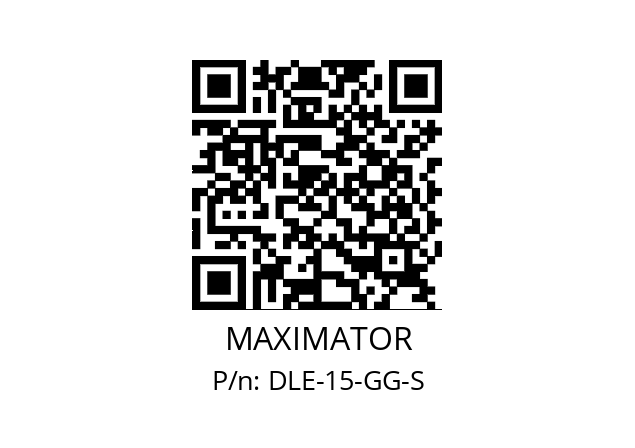   MAXIMATOR DLE-15-GG-S