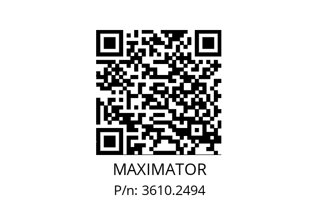   MAXIMATOR 3610.2494