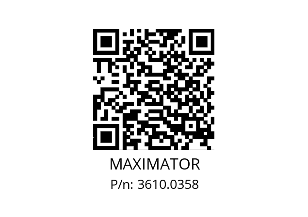   MAXIMATOR 3610.0358