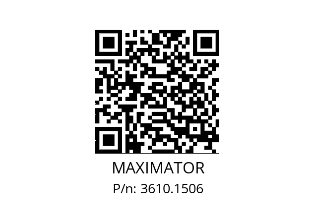   MAXIMATOR 3610.1506