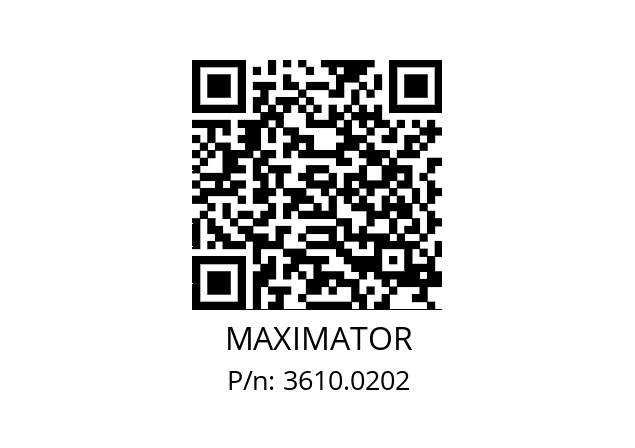   MAXIMATOR 3610.0202