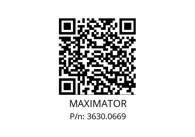   MAXIMATOR 3630.0669