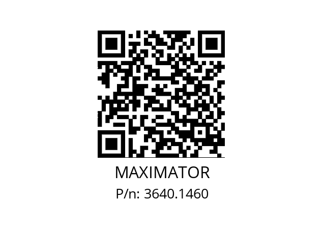   MAXIMATOR 3640.1460