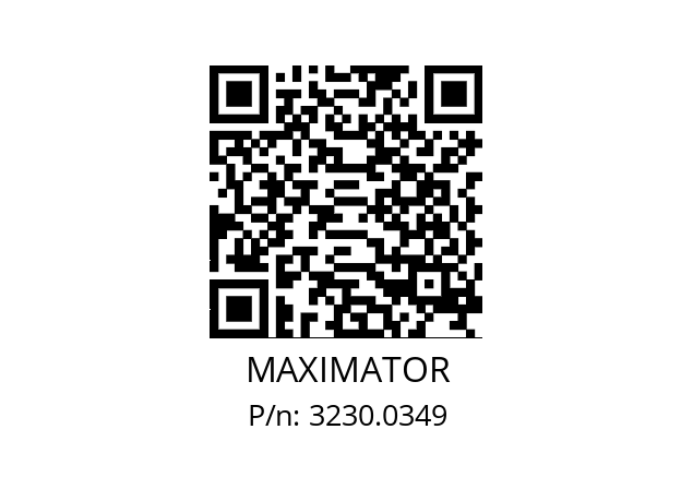   MAXIMATOR 3230.0349