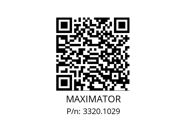   MAXIMATOR 3320.1029