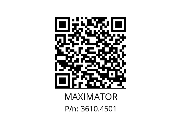   MAXIMATOR 3610.4501