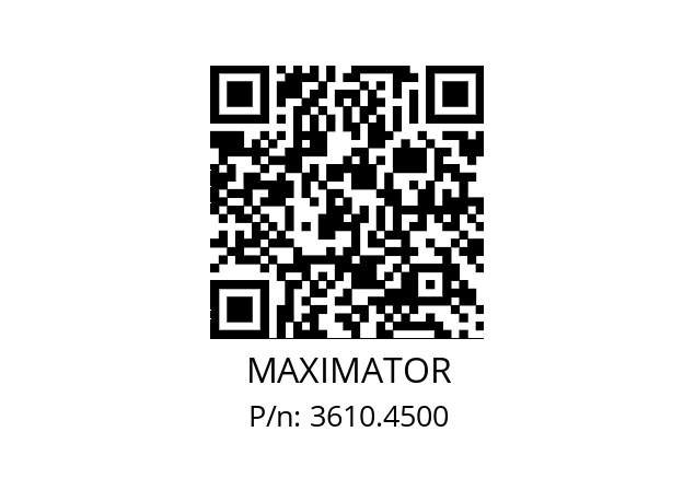   MAXIMATOR 3610.4500