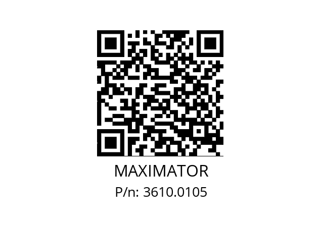   MAXIMATOR 3610.0105