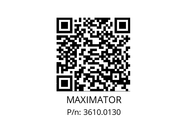   MAXIMATOR 3610.0130