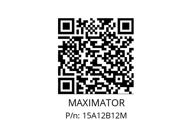   MAXIMATOR 15A12B12M