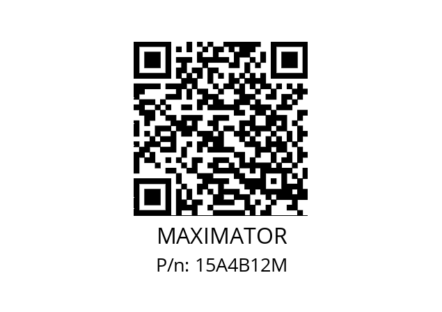   MAXIMATOR 15A4B12M