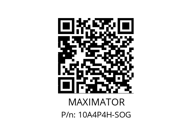   MAXIMATOR 10A4P4H-SOG