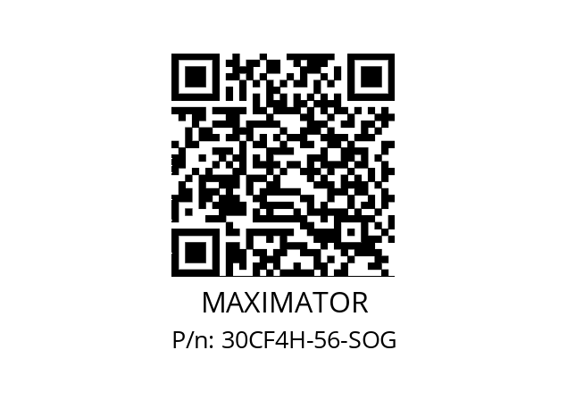   MAXIMATOR 30CF4H-56-SOG