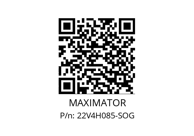   MAXIMATOR 22V4H085-SOG