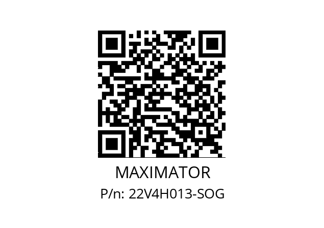   MAXIMATOR 22V4H013-SOG