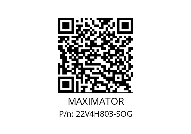   MAXIMATOR 22V4H803-SOG